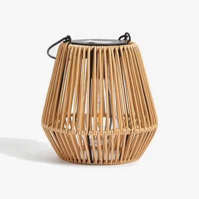 Marks & Spencer M&S Rattan Effect Outdoor Solar Table Lamp - Natural, Natural