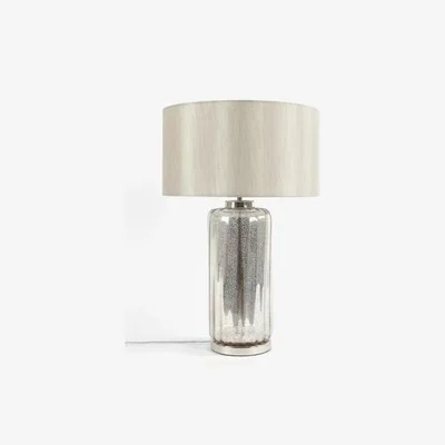 Marks & Spencer M&S Large Mercury Glass Table Lamp - Silver Mix, Silver Mix