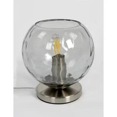 Marks & Spencer M&S Aubree Glass Table Lamp - Smoke, Smoke