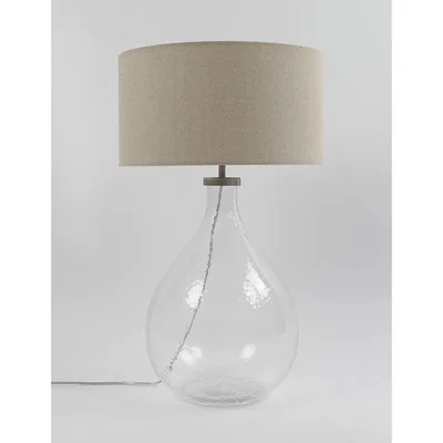 Marks & Spencer M&S Iris Glass Large Table Lamp - Clear, Clear