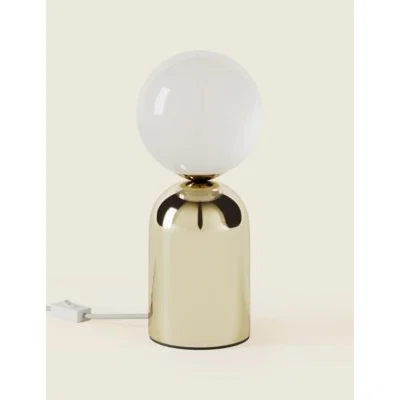 Marks & Spencer M&S Opal Globe Vessel Light - Polished Brass, Polished Brass
