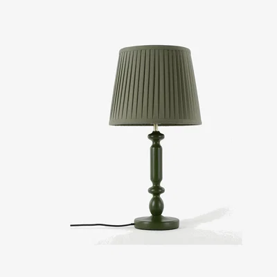 Marks & Spencer M&S Cleo Pleated Table Lamp - Green, Green