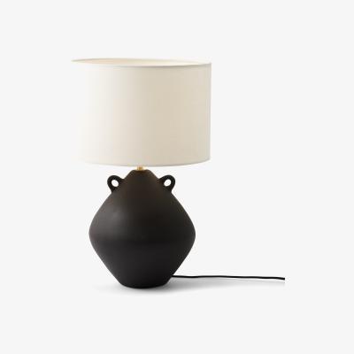 Made.com Urn Table Lamp, Black Ceramic