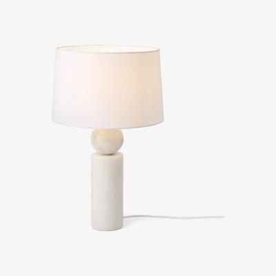 Made.com Cosima Table Lamp, Black & White Marble