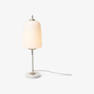 Made.com Ayala Table Lamp, Muted Grey & Brushed Brass