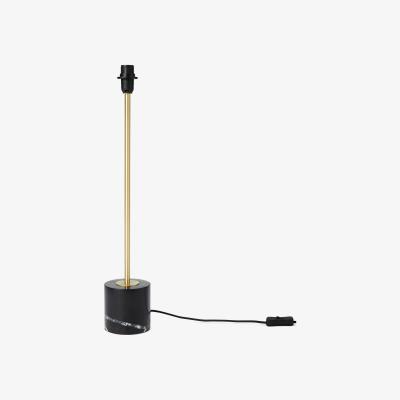 Made.com Qasim Table Lamp Base, Brushed Brass & Black Marble