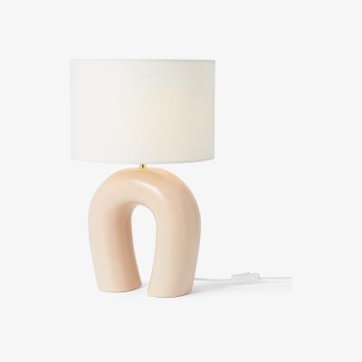 Made.com Otha Table Lamp, Dusty Pink