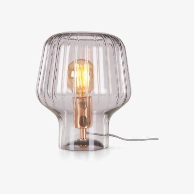 Made.com Ewer Table Lamp, Smoke Glass and Polished Copper