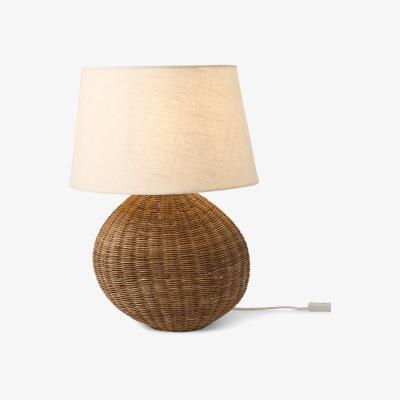 Made.com Georgia Table Light, Natural Rattan