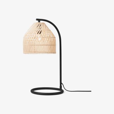 Made.com Java Overreach Table Lamp, Natural Rattan