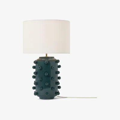 Made.com Bobble Table Lamp, Teal Ceramic