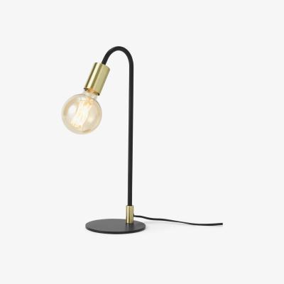 Made.com Octavia Table Lamp, Black & Brass