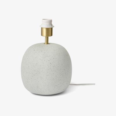 Made.com Kaili Round Table Lamp Base, Off-White Reactive Glaze