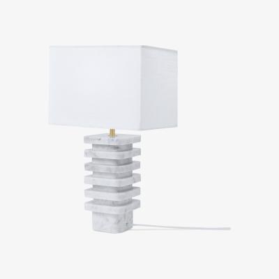 Made.com Vienna Table Lamp, White Marble