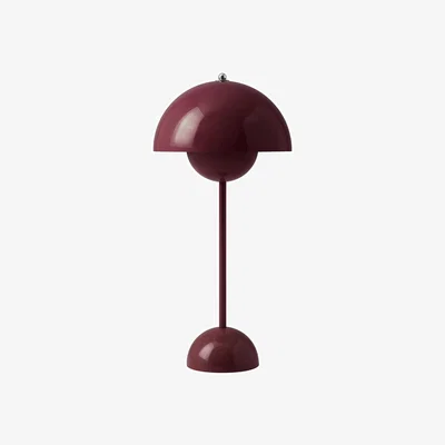 Made in Design Flowerpot VP3 Table lamp metal purple / H 50 cm - By Verner Panton, 1968 - &tradition