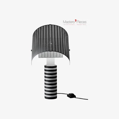 Made in Design Masters' Pieces - Shogun Table lamp - 1986 by Artemide White/Black