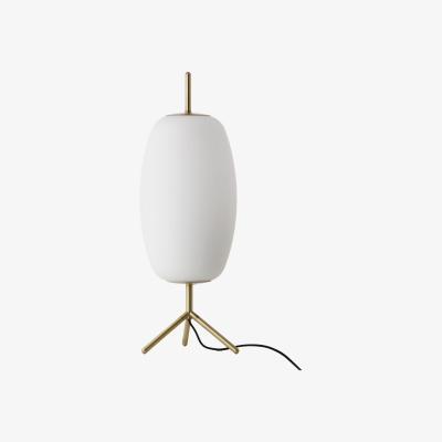 Made in Design Silk Table lamp - / Glass & brass by Frandsen White