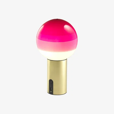 Made in Design Dipping Light LED Wireless rechargeable lamp glass pink / H 22.2 cm - Marset
