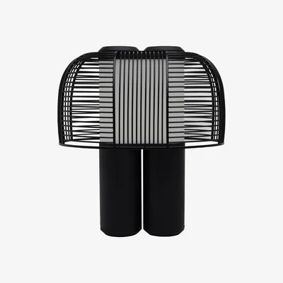 Made in Design Yasuke LED Table lamp - / L 39.5 x H 43 cm by DCW éditions Black