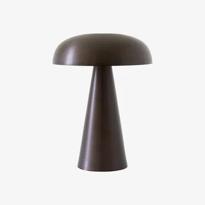 Made in Design Como SC53 Wireless lamp - / LED - Aluminium - H 21 cm by &tradition Brown/Metal