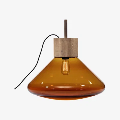 Made in Design Muffin Upside Down Lamp by Brokis Orange