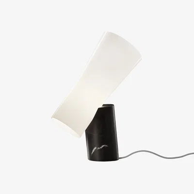 Made in Design Nile Table lamp glass stone black / Marble & glass - H 55 cm - Foscarini