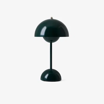 Made in Design Flowerpot VP9 Wireless lamp - / H 29.5 cm - By Verner Panton, 1968 by &tradition Green