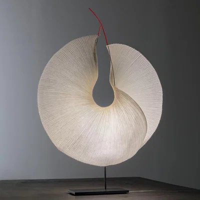 Made in Design The MaMo Nouchies LED Table lamp - / Yoruba Rose by Ingo Maurer Beige