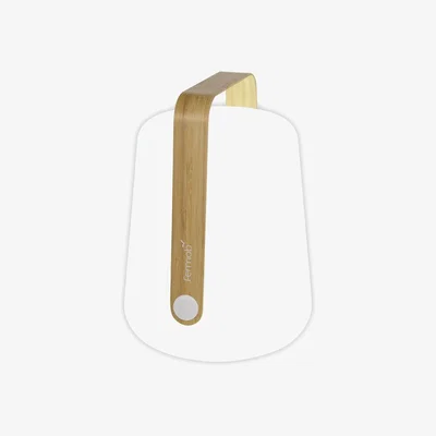 Made in Design Balad Bamboo Wireless lamp - / H 25 cm - USB charging by Fermob Natural wood