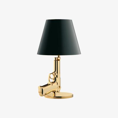 Made in Design Bedside Gun Table lamp - H 42 cm by Flos Black/Gold
