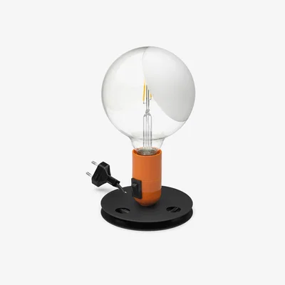 Made in Design Lampadina Table lamp - / Achille Castiglioni, 1973 by Flos Orange