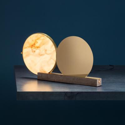 Made in Design Alchemie Table lamp - / Alabaster & brass by Catellani & Smith Gold/Metal