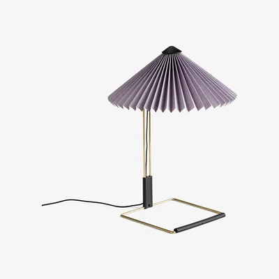 Made in Design Matin Small Table lamp - / LED - H 38 cm - Fabric & metal by Hay Purple