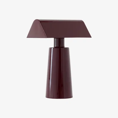 Made in Design Caret MF1 Wireless lamp - / Steel - H 22 cm by &tradition Red/Purple