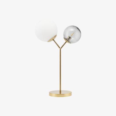 Made in Design Twice Table lamp - / Metal & glass - H 42 cm by House Doctor White/Grey/Gold/Metal