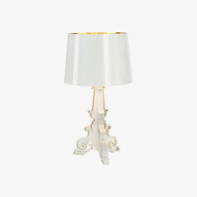 Made in Design Bourgie Bianca Table lamp by Kartell White/Gold