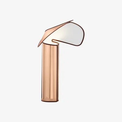 Made in Design Chiara Table lamp - / H 41 cm - Steel / 1971 reissue by Flos Pink