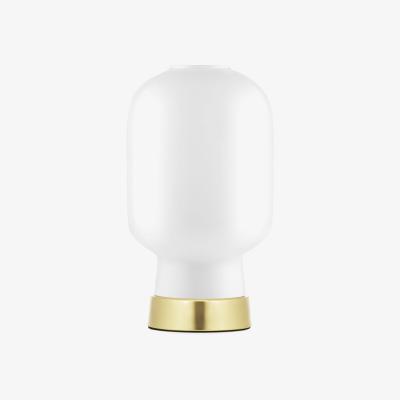 Made in Design Amp Table lamp - / Glass & brass by Normann Copenhagen White/Gold