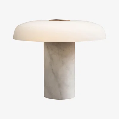 Made in Design Tropico Media Table lamp - / LED - H 32 cm / Glass & marble by Fontana Arte White