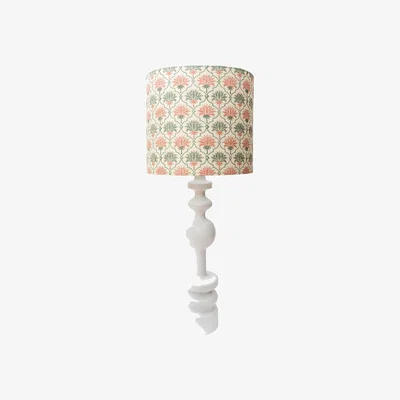Made in Design Pamela Table lamp textile wood white / Ø 35 x H 87 cm - Wood & fabric - POPUS EDITIONS
