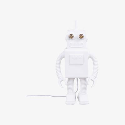 Made in Design Robot Table lamp - / Porcelain - H 40 cm by Seletti White