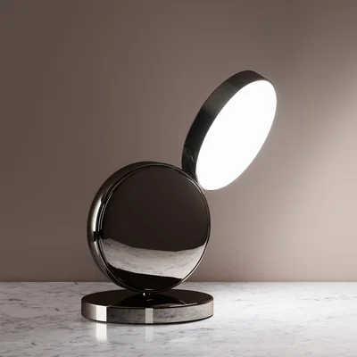 Made in Design Optunia Table lamp - / LED - Swivelling by Fontana Arte Metal