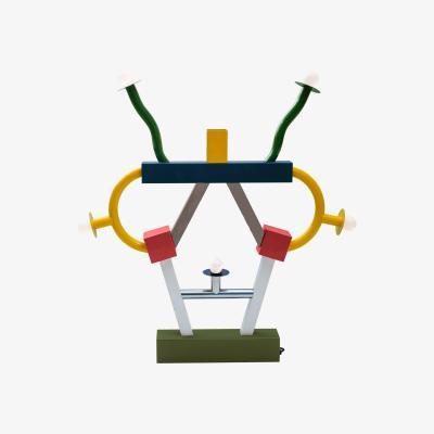 Made in Design Ashoka Table lamp - / By Ettore Sottsass / 1981 - L 74 x H 85 cm by Memphis Milano Multicoloured