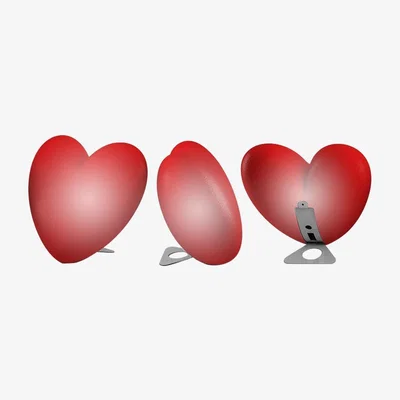 Made in Design Love lumineux Ambient lamp - Standing version by Slide Red