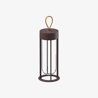 Made in Design In Vitro Unplugged Wireless lamp - / LED -  By Starck by Flos Brown