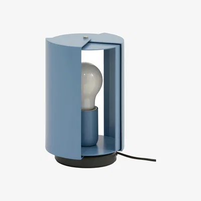 Made in Design Pivotante Table lamp metal blue by Charlotte Perriand / 1962 reissue - Nemo