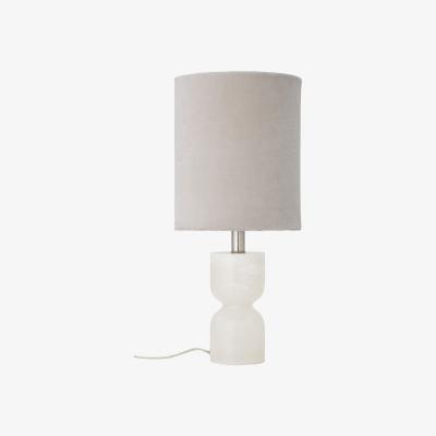 Made in Design Table lamp - / Fabric & alabaster - H 59 cm by Bloomingville White/Beige