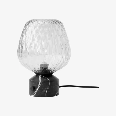 Made in Design Blown SW6 Table lamp - / Marble & blown glass by &tradition Transparent