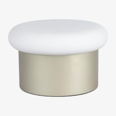Made in Design Colonna Table lamp - / Glass & steel - Ø 25 H 15 cm by ENOstudio White/Gold/Metal