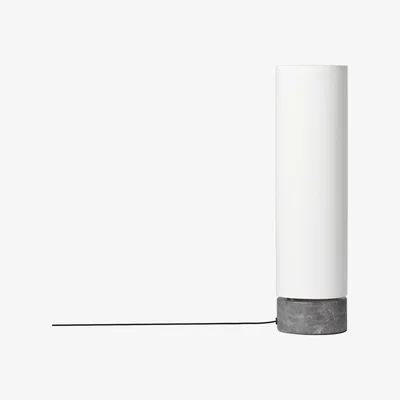 Made in Design The Unbound LED Table lamp - / H 45 cm - Fabric & marble / Swivels by Gubi White